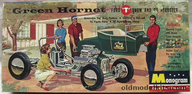 Monogram 1/24 Green Hornet - Ford Model 'T' Show and Go Roadster - Four Star Issue, PC61-149 plastic model kit